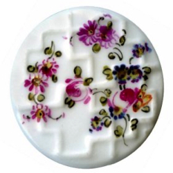 2-2 Porcelain - Painted "Mennecy Style" (1-3/16")